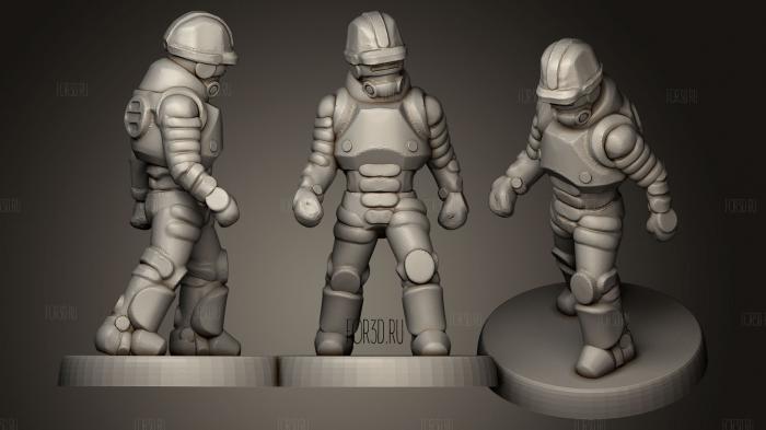 Asteroid Miners 3 stl model for CNC